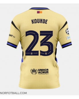 Billige Fotballdrakt Barcelona Jules Kounde #23 Replika Bortedrakt 2025-26 Kortermet